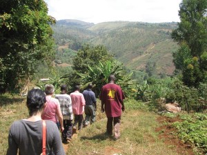Refugees and workers in DRC Hillside