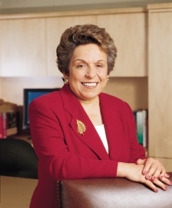 Donna E. Shalala, PhD, chaired the IOM committee on The Future of Nursing.  She is president of the University of Miami and a former Peace Corps volunteer (1962-64) and secretary of the U.S. Department of Health and Human Services (1993-2001).