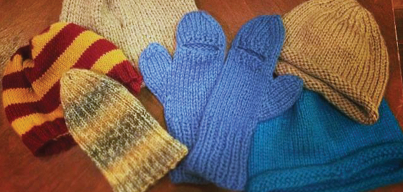 Diana Chia's knitted hats and gloves