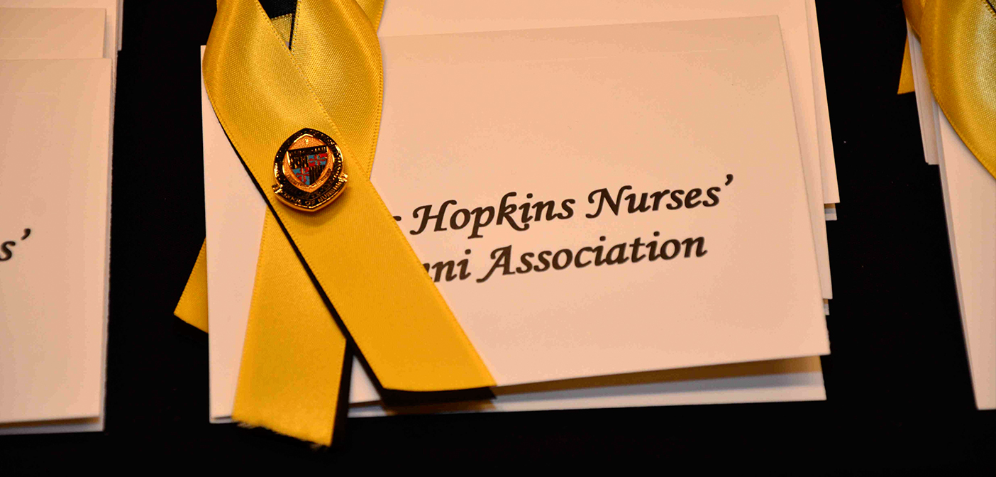Hopkins nursing degree ribbon