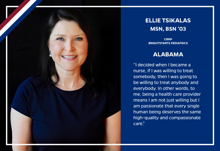 NP Ellie Tsikalas of Alabama
